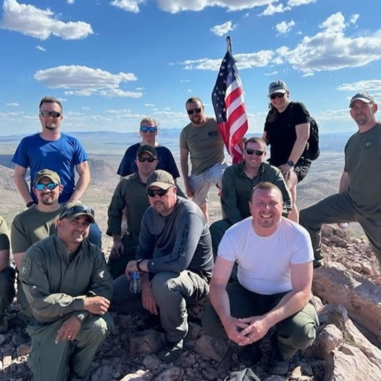 SWAT members at Playas Peak during explosives training in Playas, New Mexico